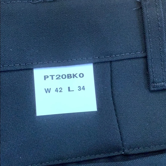 Black Straight Leg Slacks • 42X34 - Picture 2 of 3